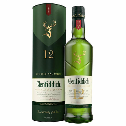 Glenfiddich 12 Years Speyside Scottish Single Malt Whisky, ABV: 40%, 1L