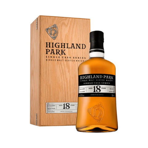 Highland Park 18 Years 2001 Single Cask Series Cask 3165 Orkney Island Scottish Single Malt Whisky, ABV: 60.8%, 700ml