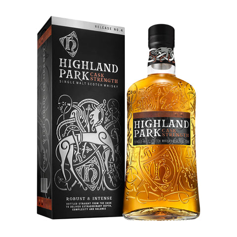 Highland Park Cask Strength Release No.4 Orkney Island Scottish Single Malt Whisky, ABV: 64.3%, 700ml