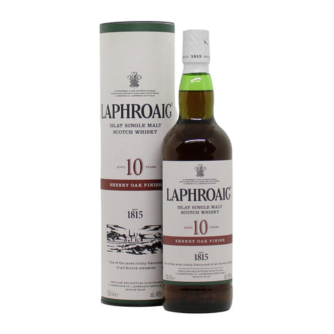 Laphroaig 10 Years Sherry Oak Finish Islay Scottish Single Malt Whisky, ABV: 48%m 700ml