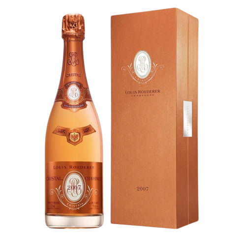 Louis Roederer Cristal Rose 2007 Champagne with gift box, 750ml