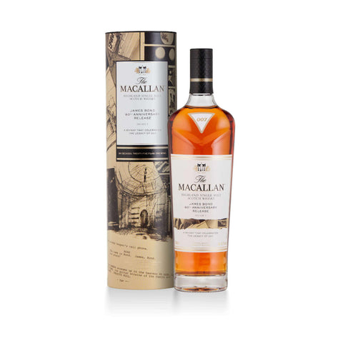 The Macallan - James Bond 60th Anniversary Decade 5 Scottish Single Malt Whisky, 43.7% ABV origin Speyside Scotland