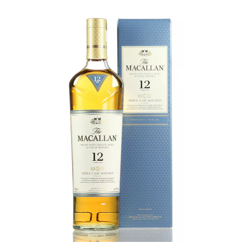 The Macallan 12 Years Triple Cask Matured Highland Scottish Single Malt Whisky, ABV: 43%, 700ml