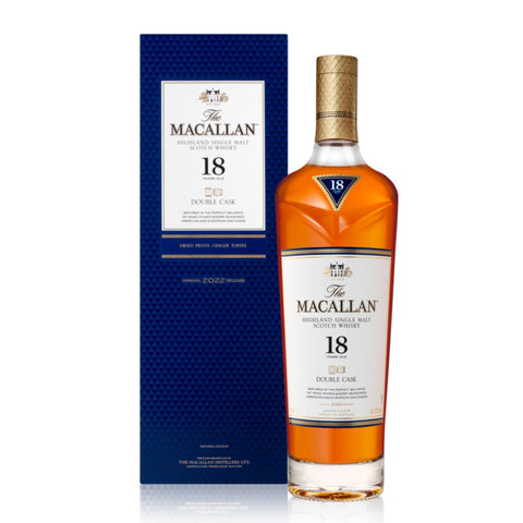 The Macallan 18 Years Double Cask 2022 Release Single Malt Scottish Whisky, UK, 43% ABV 750 ml
