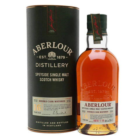 Aberlour 16 Years Double Cask Matured Speyside Scottish Single Malt Whisky, ABV: 43%, 700ml