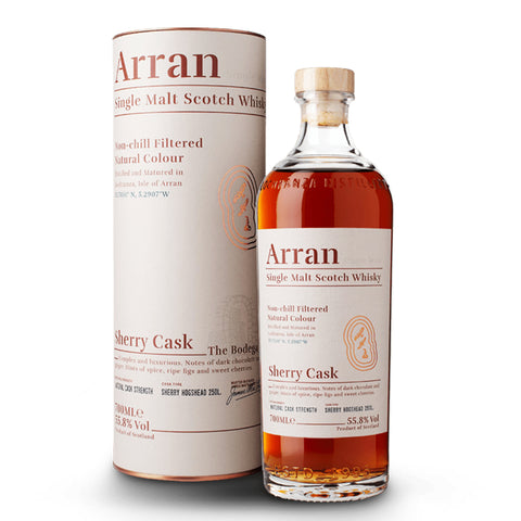 Arran Sherry Cask Cask Strength Island Scotch Single Malt Whisky, ABV: 55.8%, 700ml
