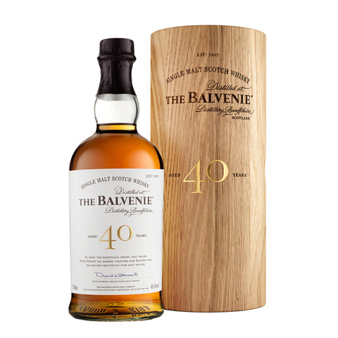 The Balvenie 40 Years Speyside Scotch Single Malt Whisky, ABV: 48.5%, 700ml