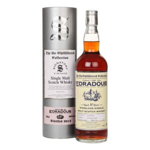 Edradour 10 years Signatory Vintage Highland Single Malt Scotch Whisky, ABV: 46%, 700ml