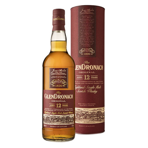 The Glendronach 12 Years Original Highland Scottish Single Malt Whisky, ABV: 43%, 700ml