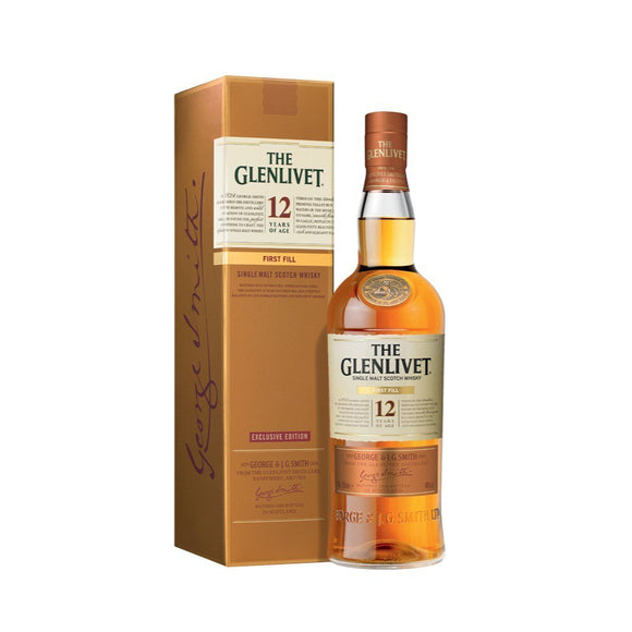 The Glenlivet 12 years Speyside single malt Scottish whisky, ABV 40%, 700ml