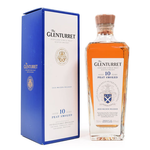 The Glenturret 10 Years Peat Smoked 2022 Release Highland Scottish Single Malt Whisky, ABV: 50%, 700ml