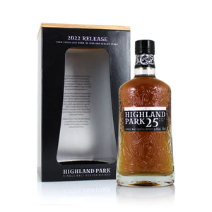 Highland Park 25 Years 2022 Release Orkney Island Scottish Single Malt Whisky, ABV 46%, 700ml 