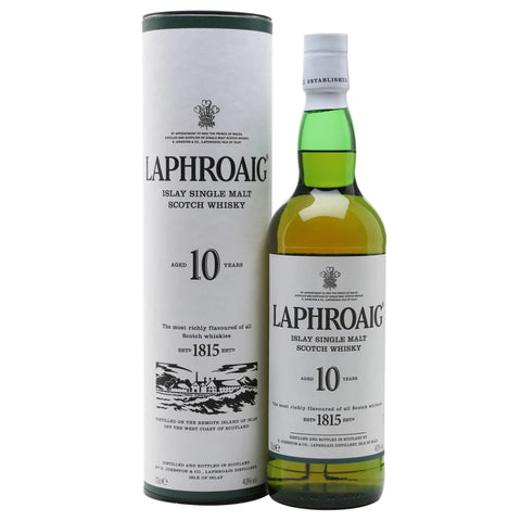Laphroaig 10 Years Islay Scottish Single Malt Whisky, ABV: 40%, 700ml