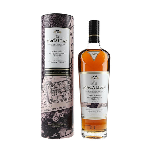 The Macallan - James Bond 60th Anniversary Decade 3 Scottish Single Malt Whisky, 43.7% ABV origin Speyside Scotland