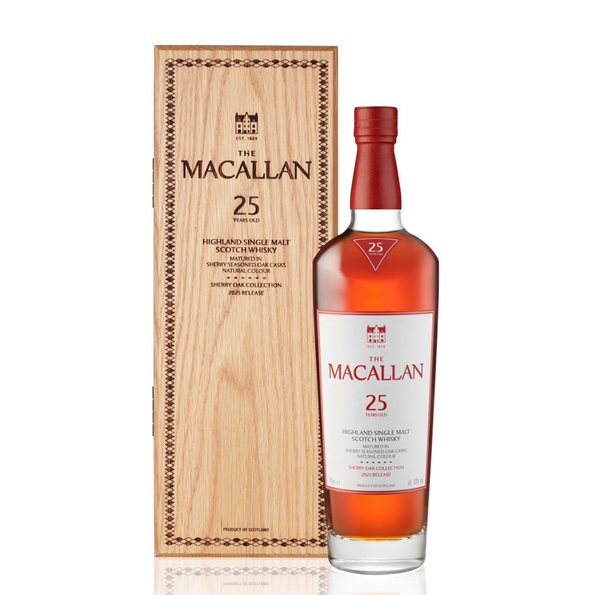 The Macallan - 25 Years Sherry Oak Cask 2025 Release – Dram Good Stuff