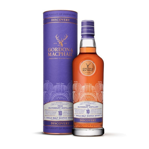 Miltonduff 10 Years Gordon and Macphail Discovery Label Speyside Scottish Single Malt Whisky, ABV: 43%, 700ml
