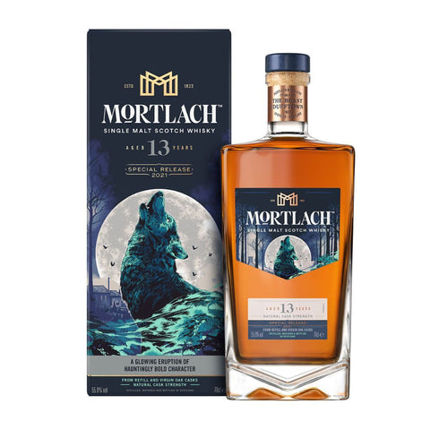 Mortlach 13 Years Cask Strength Diageo Special Release 2021  Speyside Scottish Single Malt Whisky, ABV: 55.9%, 700ml