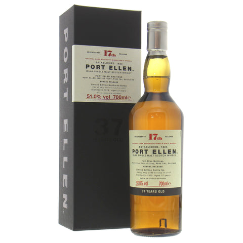 Port Ellen 17th Release 37 years bottled 2017 Islay Scotch Single Malt Whisky, ABV: 51%, 700ml
