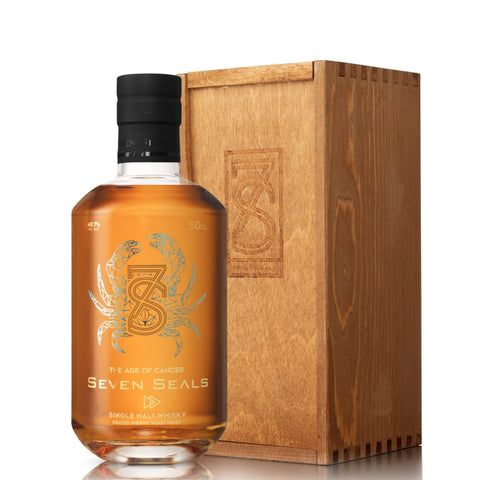 Seven Seals The Age of Cancer 3 Years Peated Sherry Wood Finish Swiss Single Malt Whisky, ABV:49.7%, 500ml