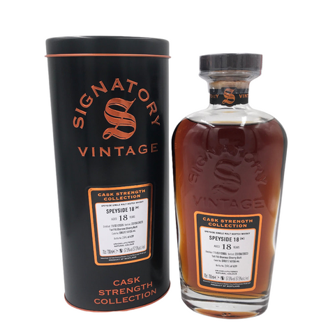 Speyside (M) - 18 Years 2005 Single Cask DRU17 A106 #4 Signatory Vintage Cask Strength Collection