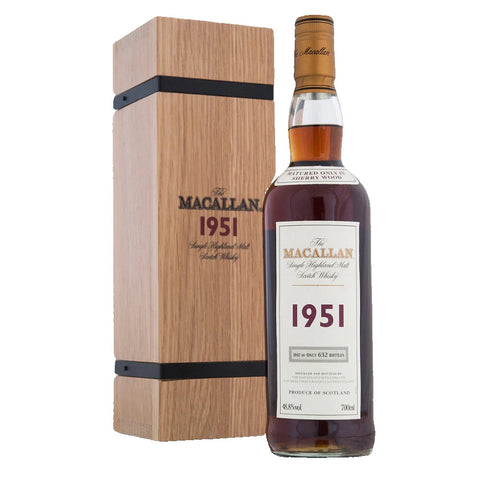 The Macallan 1951, 50 Years 1951 Fine And Rare Highland Scottish Single Malt Whisky, ABV: 48.8%, 700ml