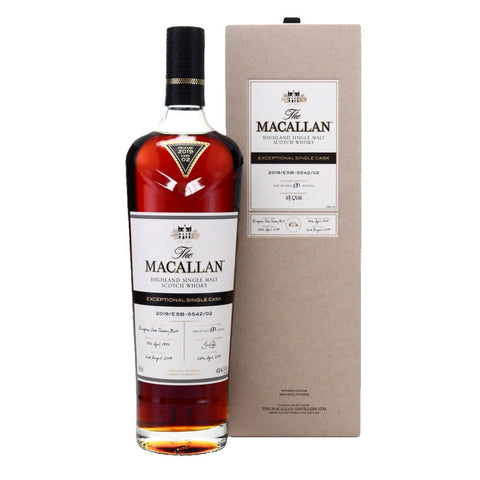 The Macallan 21 Years 1997 Exceptional Single Cask 2019/ESB-5542/02 Highland Scottish Single Malt Whisky, ABV: 57.6%, 700ml