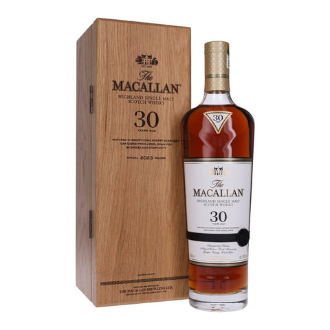 The Macallan 30 Years Sherry Oak Cask 2023 Release Highland Scottish Single Malt Whisky, ABV: 43%, 700ml