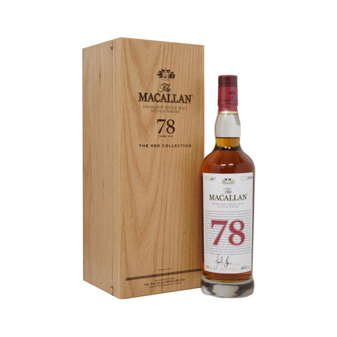 The Macallan 78 Years Red Collection Highland Scottish Single Malt Whisky, ABV: 42.2%, 700ml