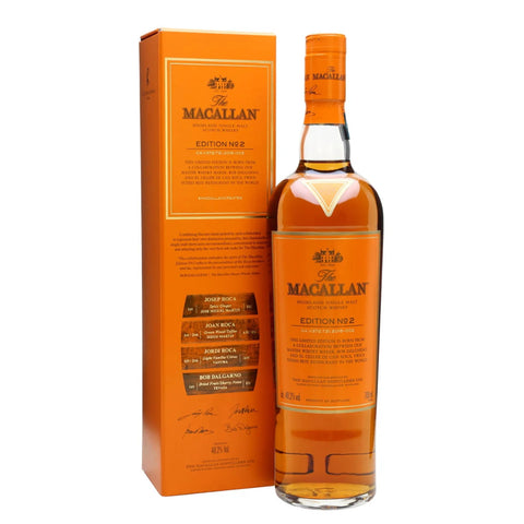 The Macallan Edition No. 2 HK Version Highland Scotch Single Malt Whisky, ABV: 48.2%, 700ml