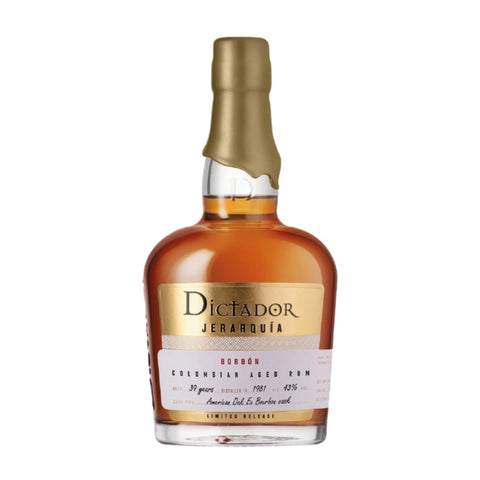 Dictador Jerarquia Collection Borbon 39 Years 1981 Colombian Rum, ABV: 43%, 700ml