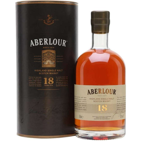 Aberlour 18 Years Highland Scottish Single Malt Whisky, ABV: 43%, 500ml