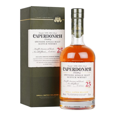 Caperdonich 25 Years Small Batch Release Speyside Scottish Single Malt Whisky, ABV: 45.5%, 700ml