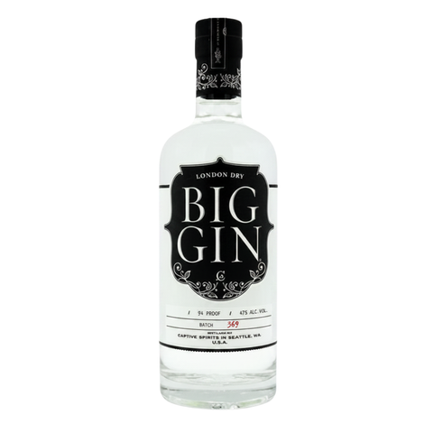 Captive Spirits BIG Gin, USA, ABV: 47%, 750ml