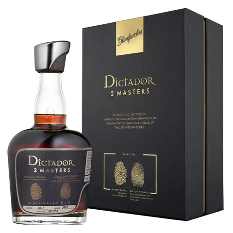 Dictador - 2 Master Collection 45 Years 1977 Rum with Glenfarclas Sherry Cask Finishing Colombia Rum, ABV: 44%, 700ml