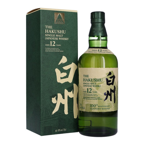 Suntory Hakushu 12 Years 100th Anniversary Edition Japanese Single Malt Whisky, ABVL 43%, 700ml