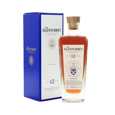 The Glenturret 12 Years 2024 Release Highland Scotch Single Malt Whisky, ABV: 46.2%, 700ml