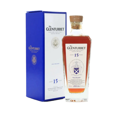The Glenturret 15 Years 2024 Release Highland Scotch Single Malt Whisky, ABV: 46.5%, 700ml