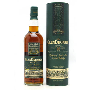 Distillery: Glendronach
Name: 15 Years - Revival - 2013
Volume: 70CL
ABV: 46%
Notes: Single Malt
Origin: Aberdeenshire, Highland, Scotland