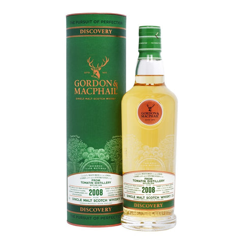 Tomatin 2008 Gordon and Macphail Discovery Label Highland Scottish Single Malt Whisky, ABV: 43%, 700ml