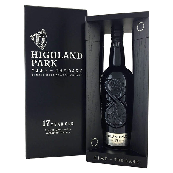 Distillery: Highland Park
Name: 17 Years - The Dark
Volume: 70CL
ABV: 52.9%
Notes: Single Malt
Origin: Kirkwall, Island, Scotland