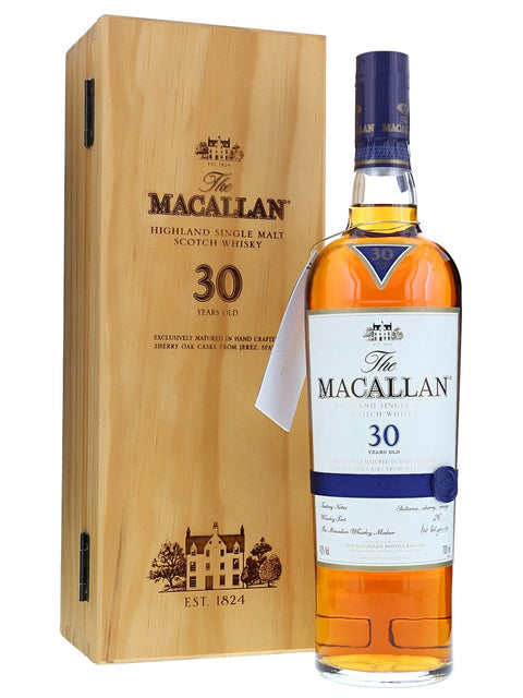 Distillery: The Macallan
Name: 30 Years Sherry Oak ( 2017 And Before )
Volume: 70CL
ABV: 43%
Notes: Special Editions : Scotland
Origin: Craigellachie, Speyside, Scotland