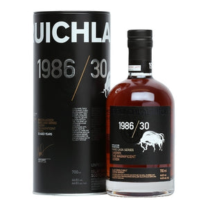 Distillery: Bruichladdich
Name: Rare Cask : Magnificent 7 1986/30 Years
Volume: 70CL
ABV: 46.2%
Notes: Single Malt
Origin: Rhinns of Islay, Islay, Scotland