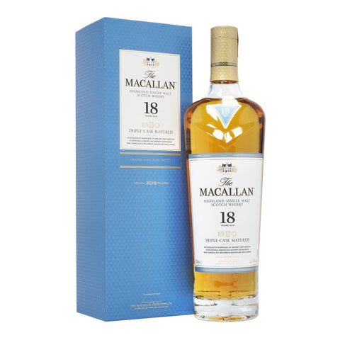 Distillery: The Macallan
Name: 18 Years Triple Cask (Stopped Production)
Volume: 70CL
ABV: 43%
Notes: Single Malt
Origin: Craigellachie, Speyside, Scotland