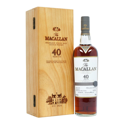 Distillery: The Macallan
Name: 40 Year 2017
Volume: 70CL
ABV: 44%
Notes: Special Editions : Scotland
Origin: Craigellachie, Speyside, Scotland